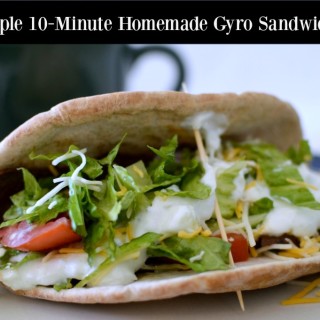 10 Minute Homemade Gryo Sandwiches