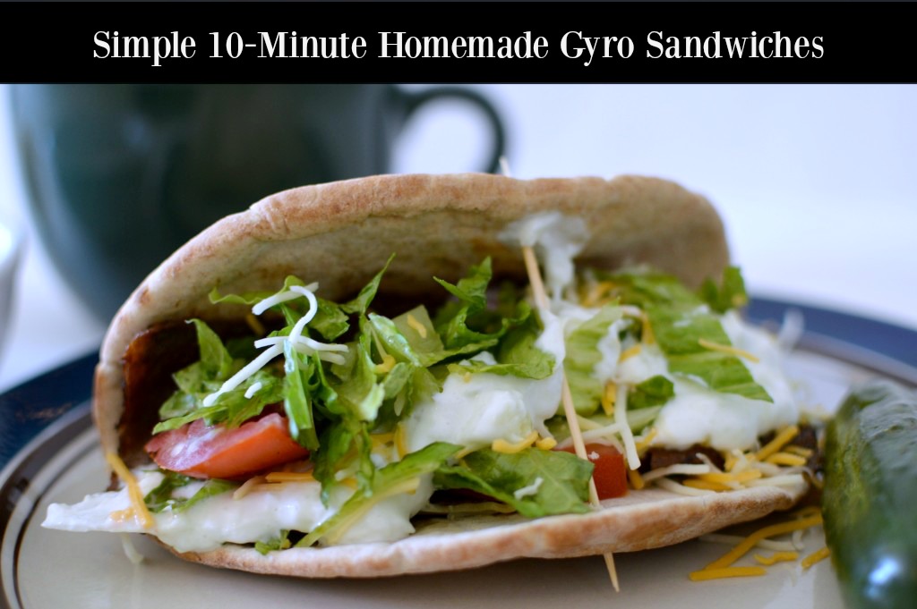 10 Minute Homemade Gryo Sandwiches