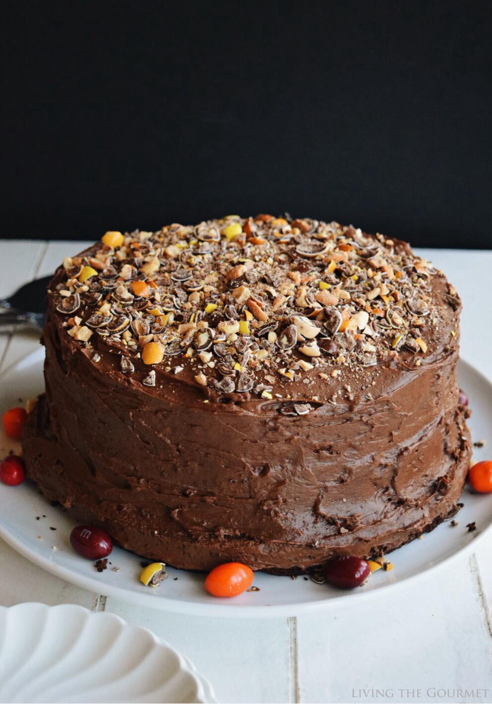 Chocolate Cake with Chocolate Coffee Nut Frosting