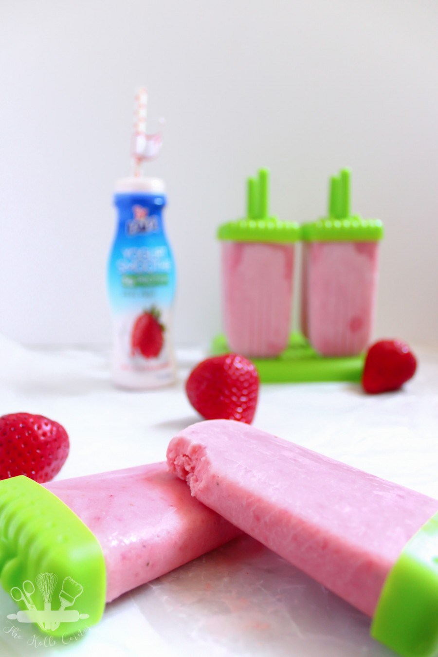 Wild Strawberry Yogurt Smoothie Popsicles