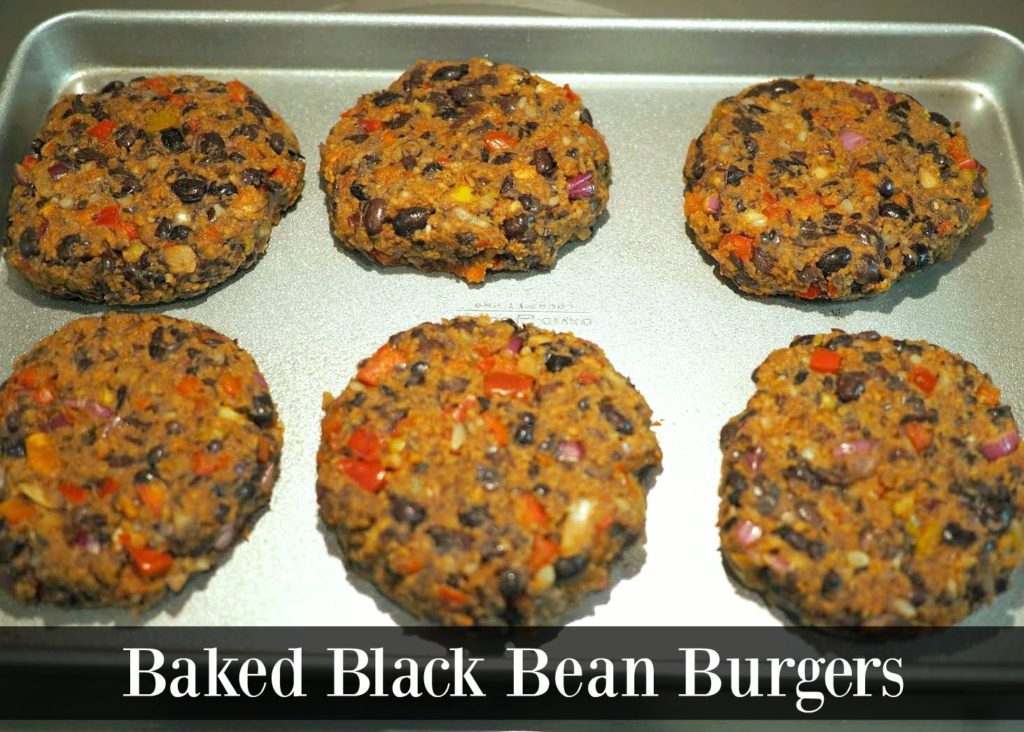 baked black bean burgers