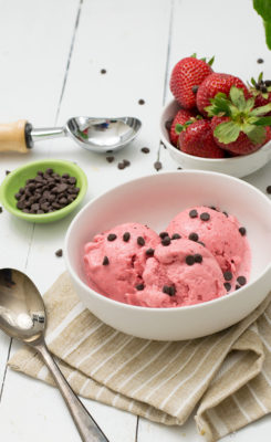 Two Ingredient Strawberry Ice Cream