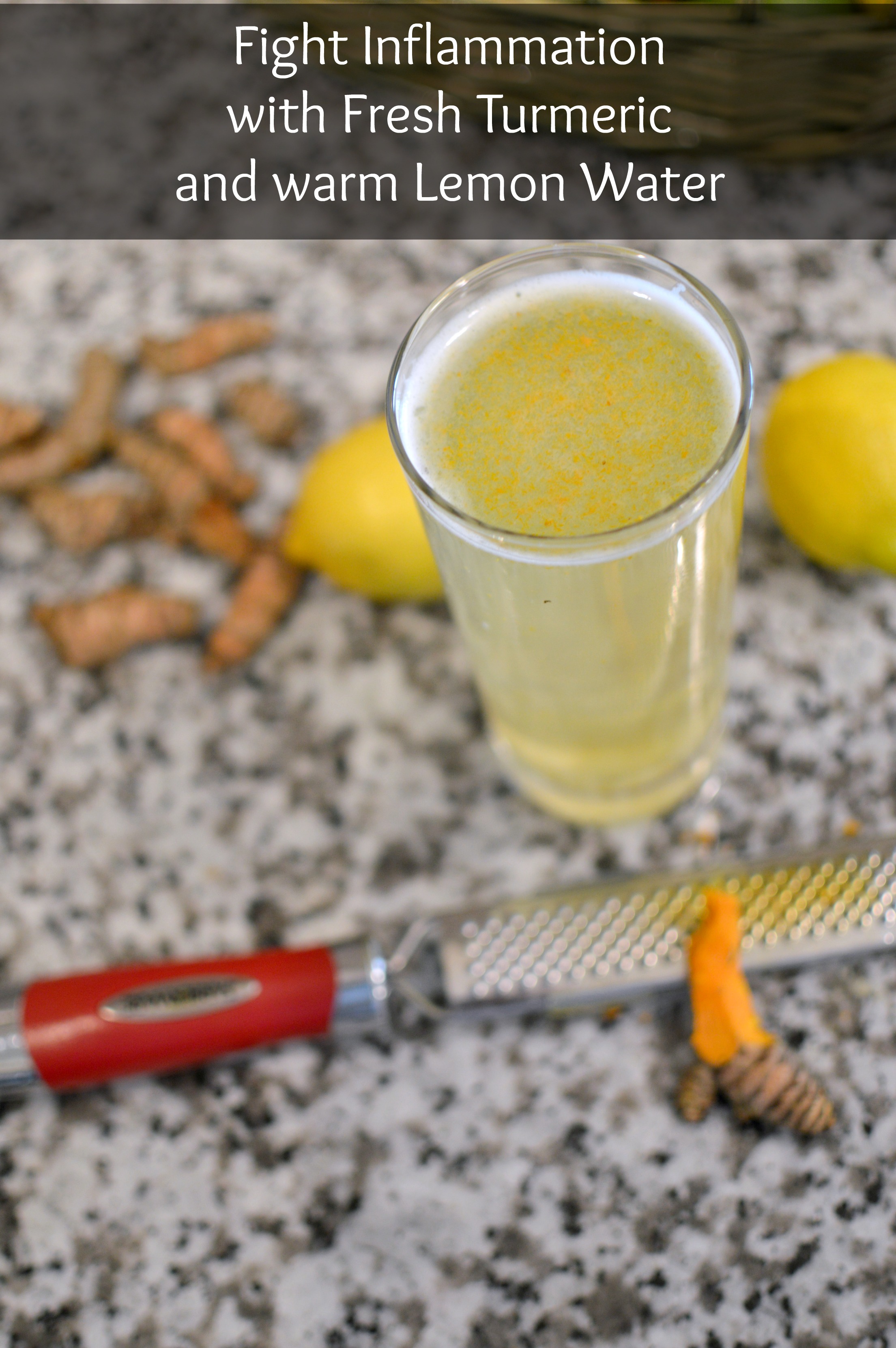 Turmeric and Warm Lemon Water Drink