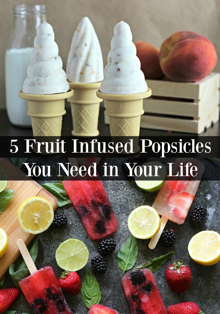 5 fruit infused popsicles