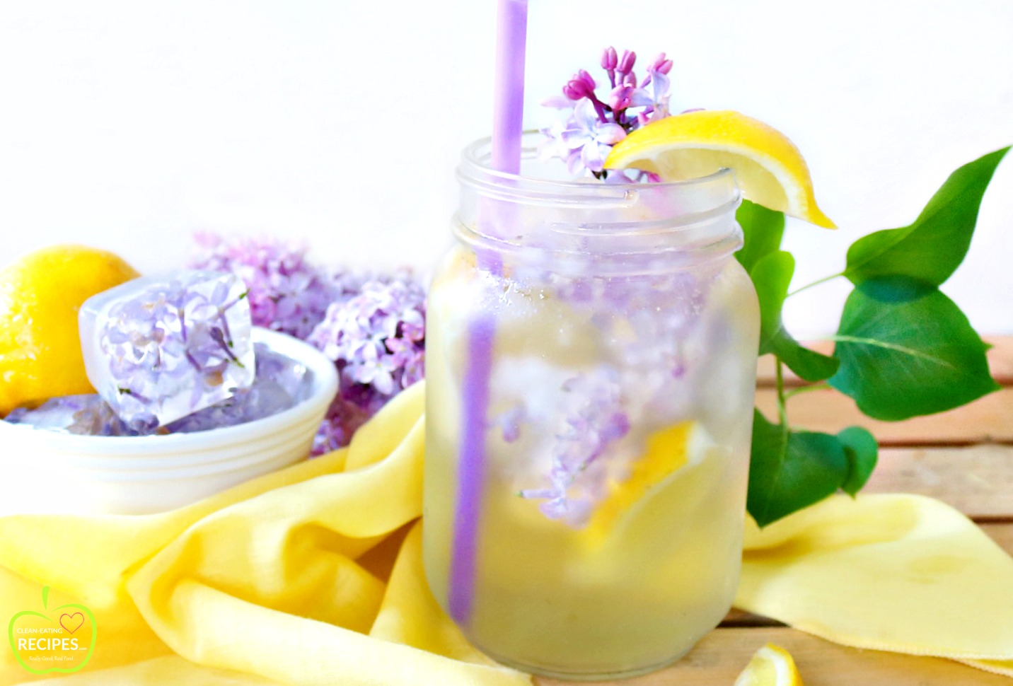 lilac infused lemonades