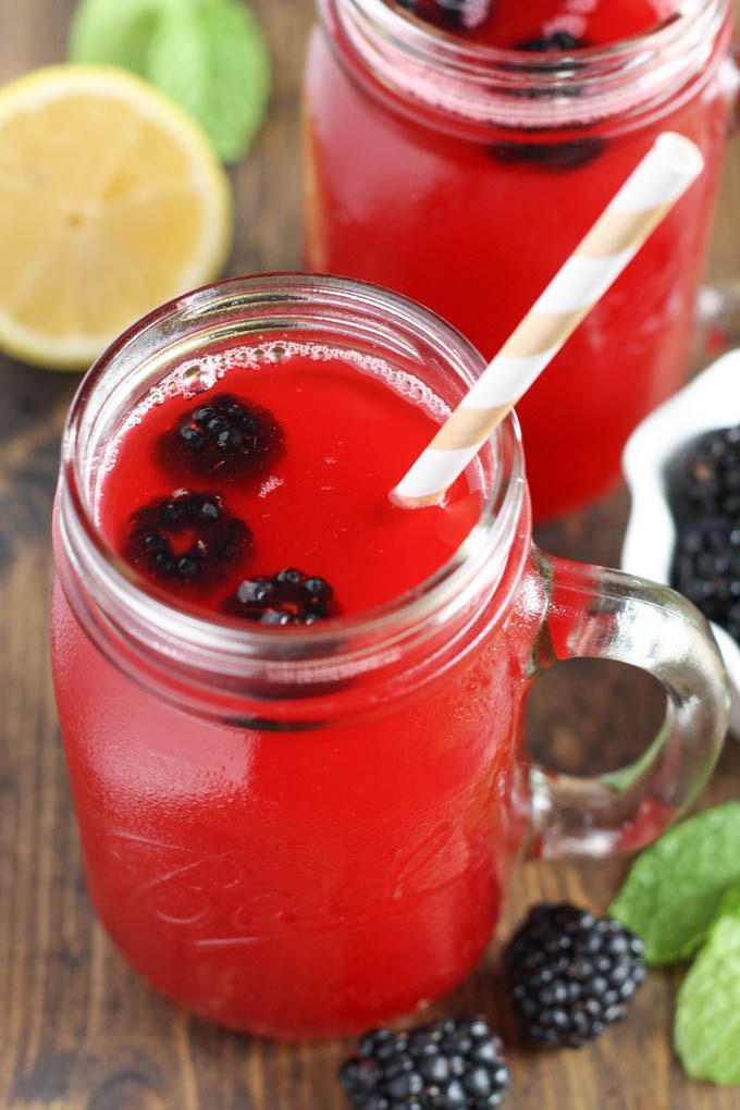 blackberry infused lemonades