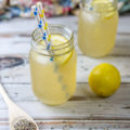 Refreshing Lavender Lemonade made from fresh lemons and lavender-infused water.