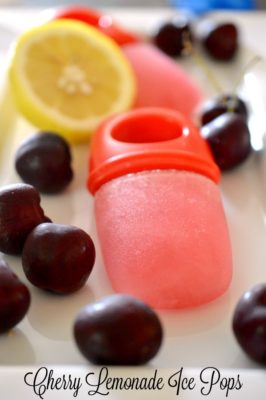 Cherry Lemonade Ice Pops Recipe