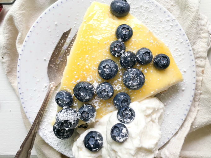 No bake blueberry lemon cheesecake