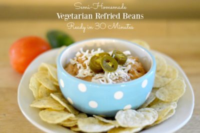 vegetarian refried beans in 30 minutes