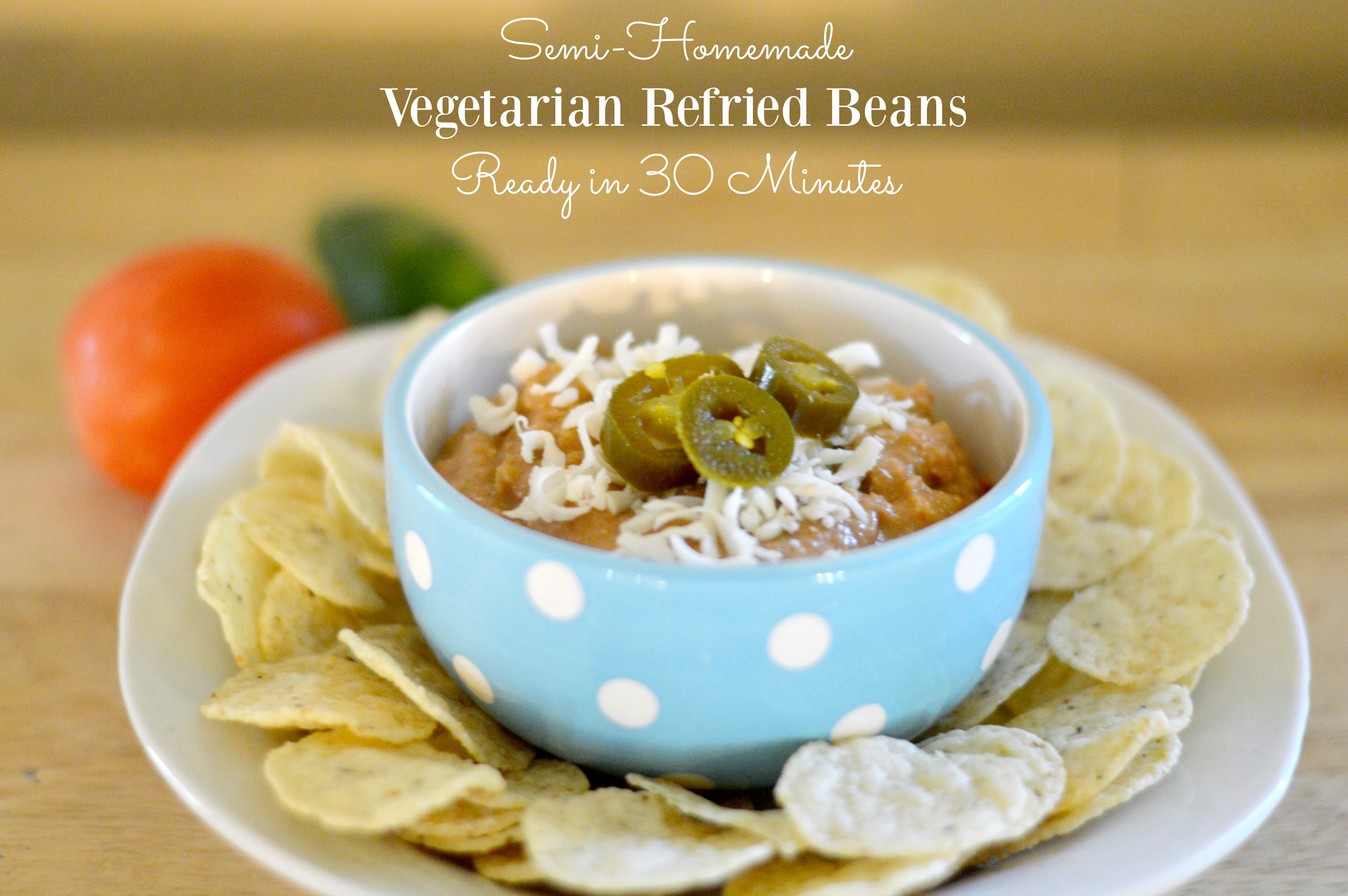 vegetarian refried beans in 30 minutes