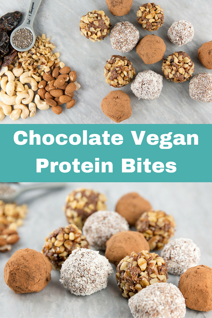 Chocolate Vegan Protein Bites