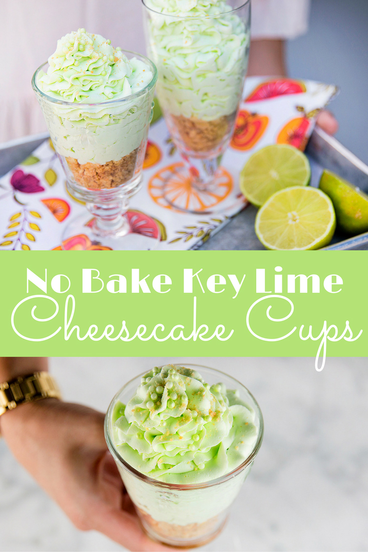 No Bake Key Lime Cheesecake Cups