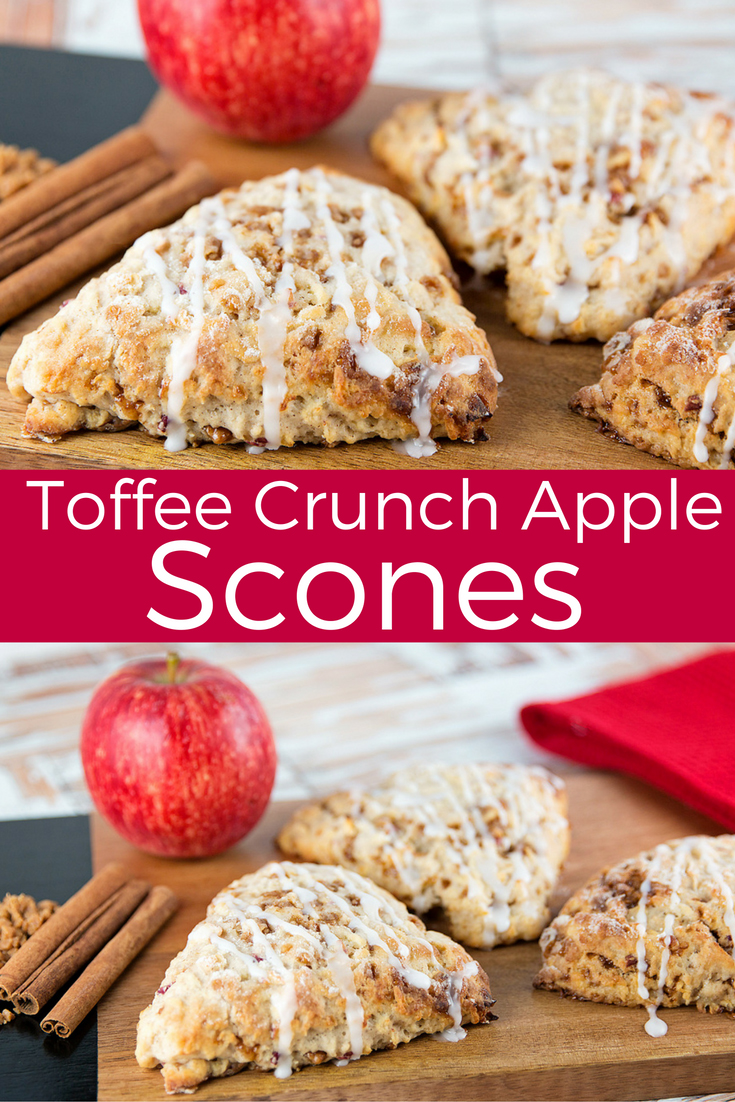 Toffee Crunch Apple Scones