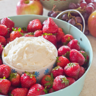 Cream cheese, powdered sugar, and vanilla are all you need to make this 3-Ingredient Cream Cheese Fruit Dip. Easy entertaining never tasted better than this party platter that doubles as a simple dessert!