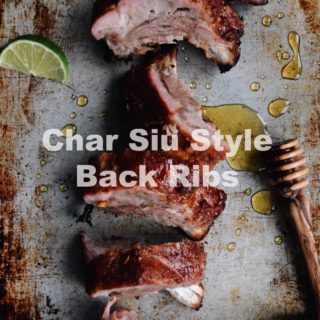 grilled back ribs with char siu sauce