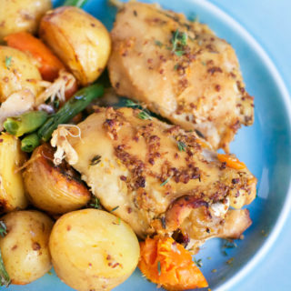 Slow Cooker Mustard Chicken with Potatoes (GF, DF) - A Dash of Megnut