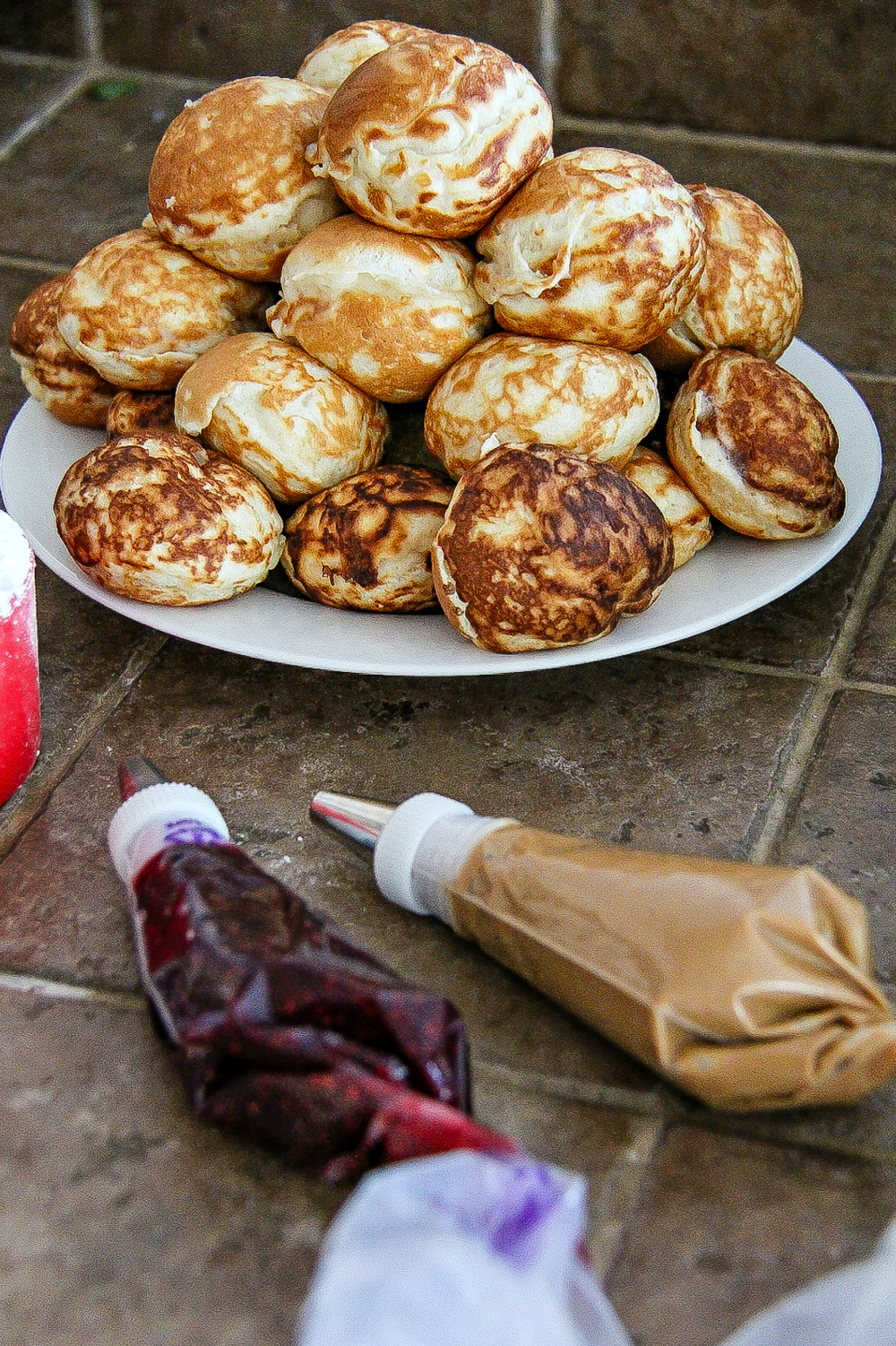 Peanut Butter and Jelly Filled Pancakes are perfect for Sunday brunch