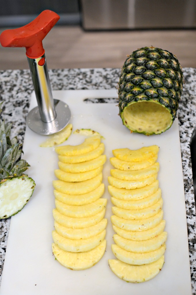 pineapple corer peeler slicer kitchen hack