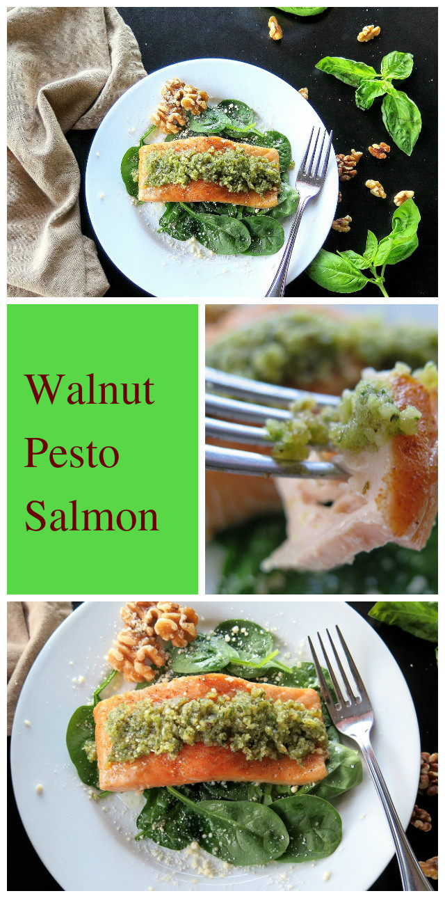 Walnut Pesto Salmon