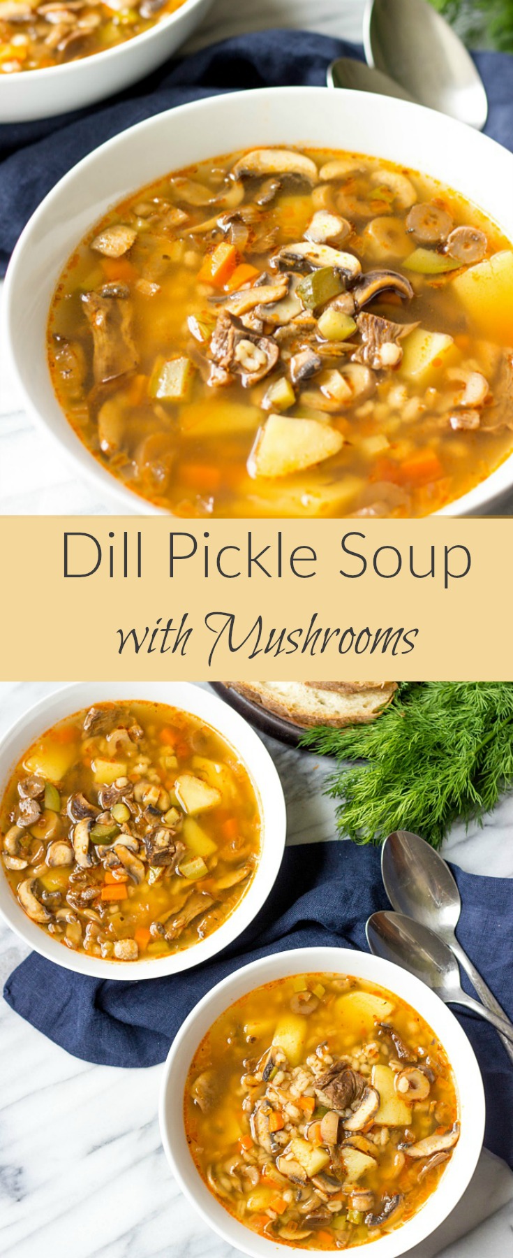 Delicious and flavorful bowl of comfort is right here. This Dill Pickle Soup is easy to prepare and is packed with some unexpected ingredients.