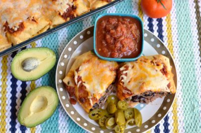 heart healthy shredded beef burritos with black beans