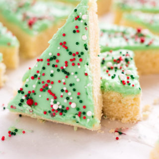 Christmas Tree Sugar Cookie Bars