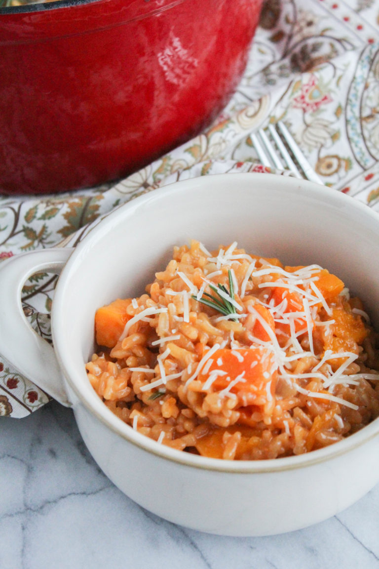 Baked Butternut Squash Risotto - A One Pot Meal Recipe