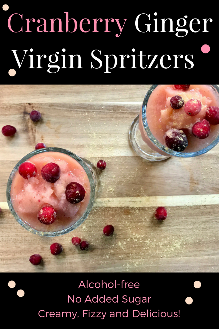 Cranberry Ginger Virgin Spritzers by Heather McClees