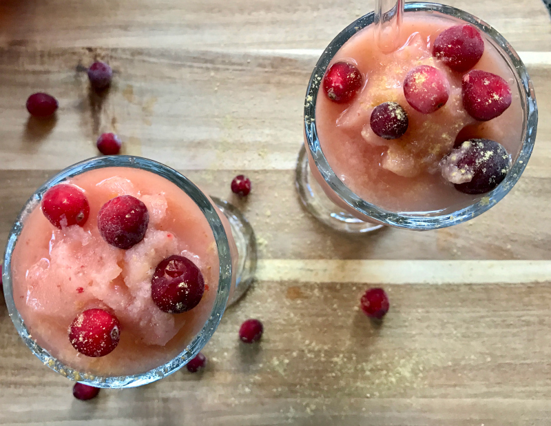 Cranberry Ginger Virgin Spritzers by Heather McClees
