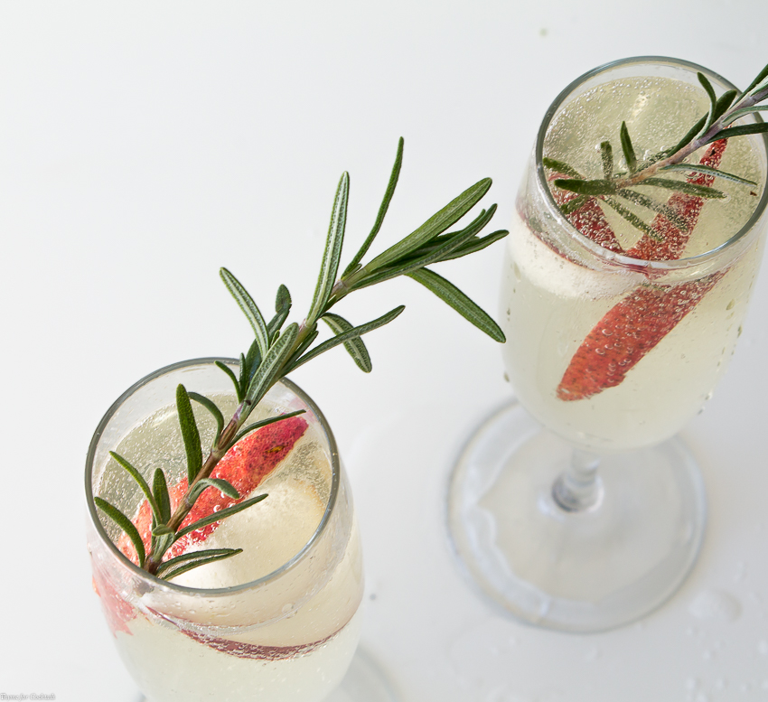 Pear Rosemary Sparklers