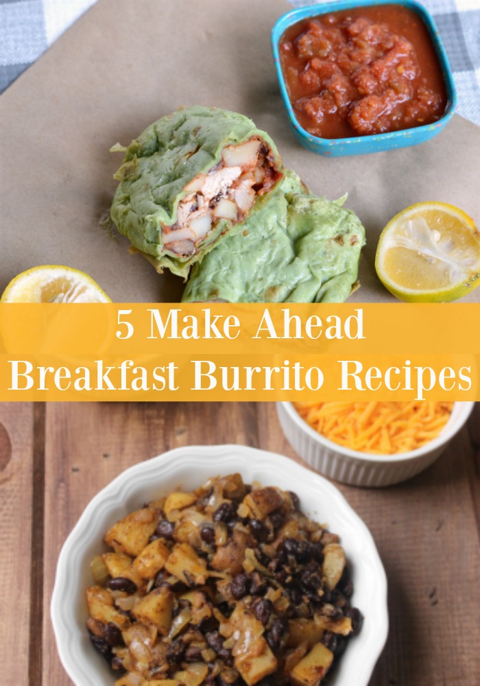 make ahead breakfast burritos