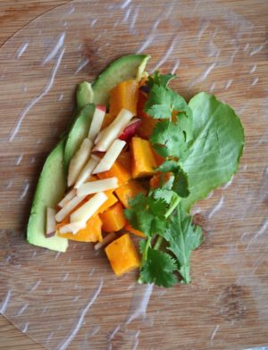 Winter Veggie Salad Rolls - A Healthy SoFabFood Recipe
