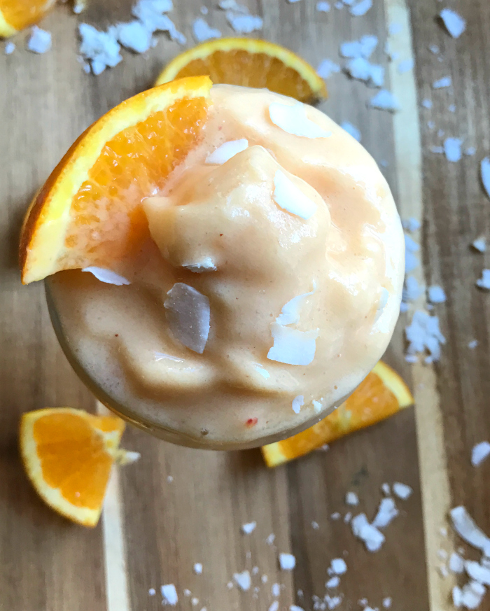 Creamy, Dreamy Mango Pineapple Sunshine Smoothie by Heather McClees 