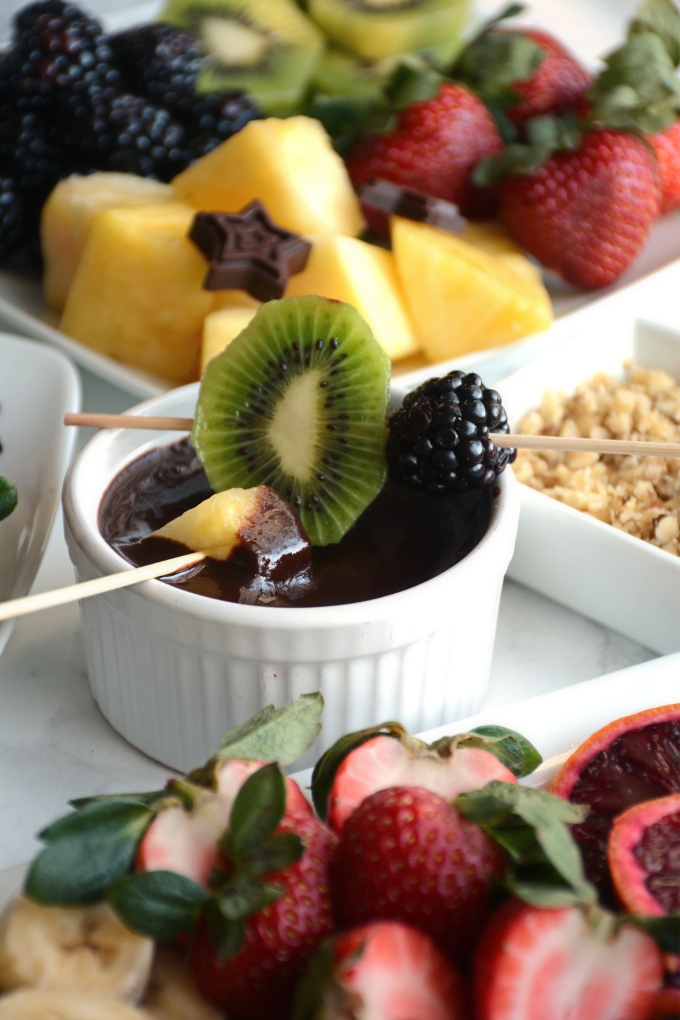 Pure Vegan Chocolate Fruit Fondue Recipe