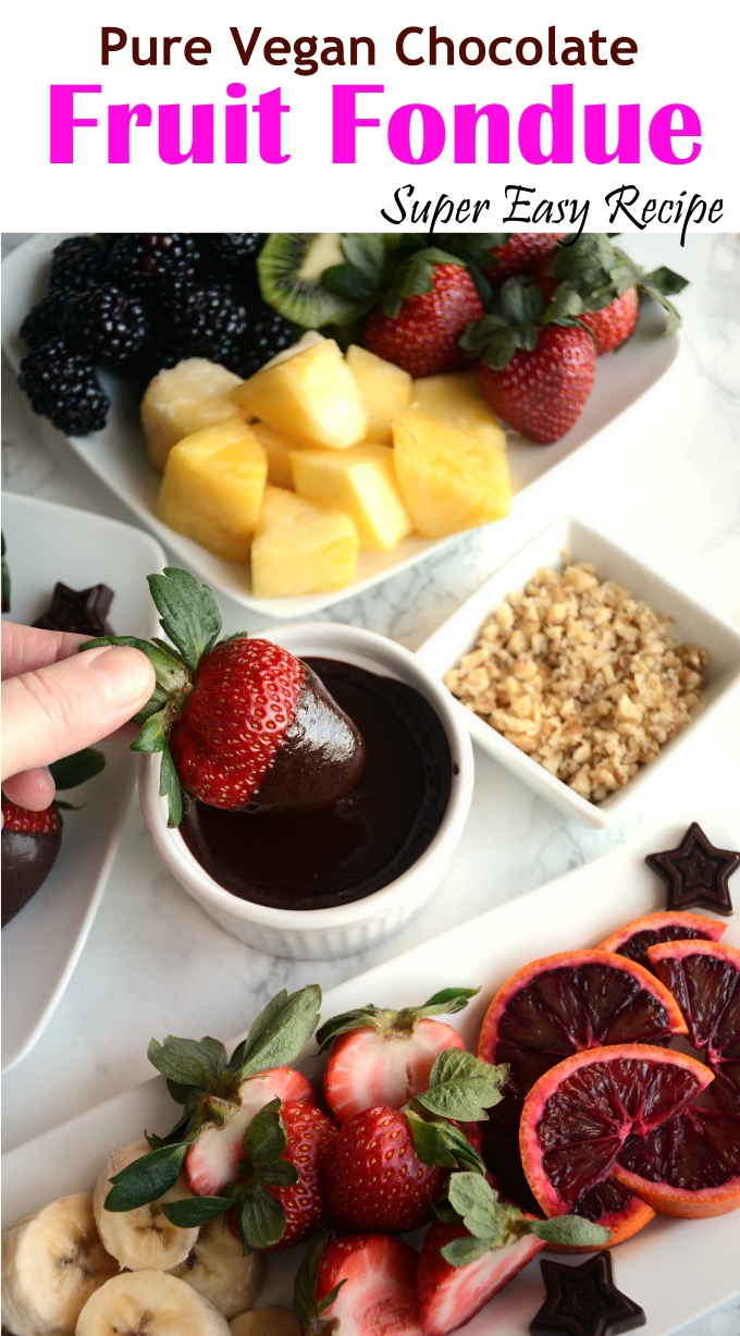 Pure Vegan Chocolate Fruit Fondue Recipe