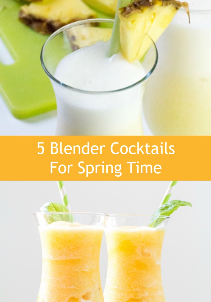 Frosty Springtime Blender Cocktails