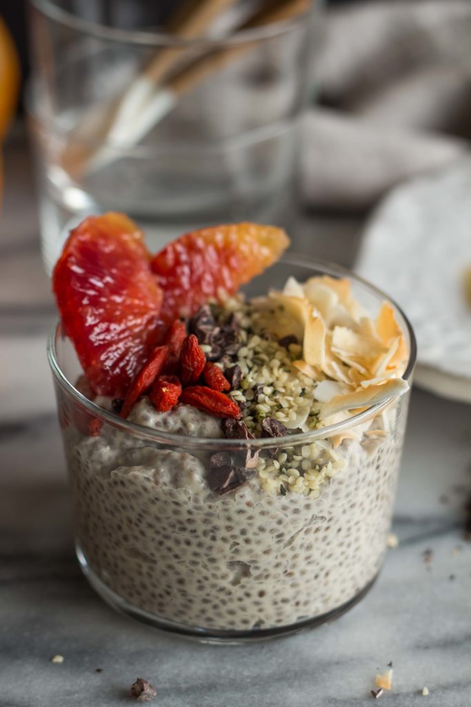 Start the day with a wonderfully healthy Coconut Chai Chia Pudding recipe made with blissful chai tea, steeped-coconut milk, then topped with a myriad of super foods, including chia seeds.