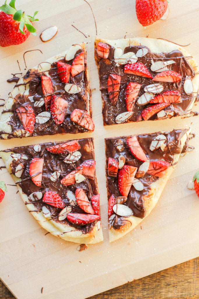 Chocolate Strawberry Flatbread Pizza Recipe