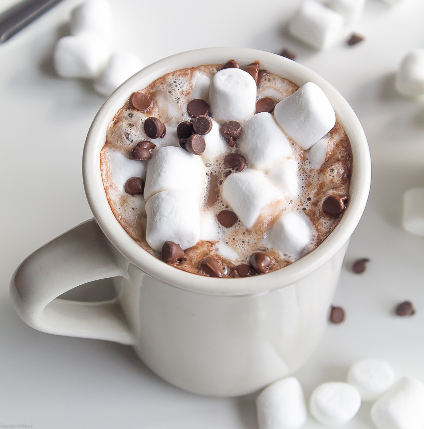 Fight off winter's chill with a warm, cozy mug of this Triple Chocolate Hot Cocoa recipe. A rich drink made with chocolate milk, cocoa mix and melted dark chocolate.