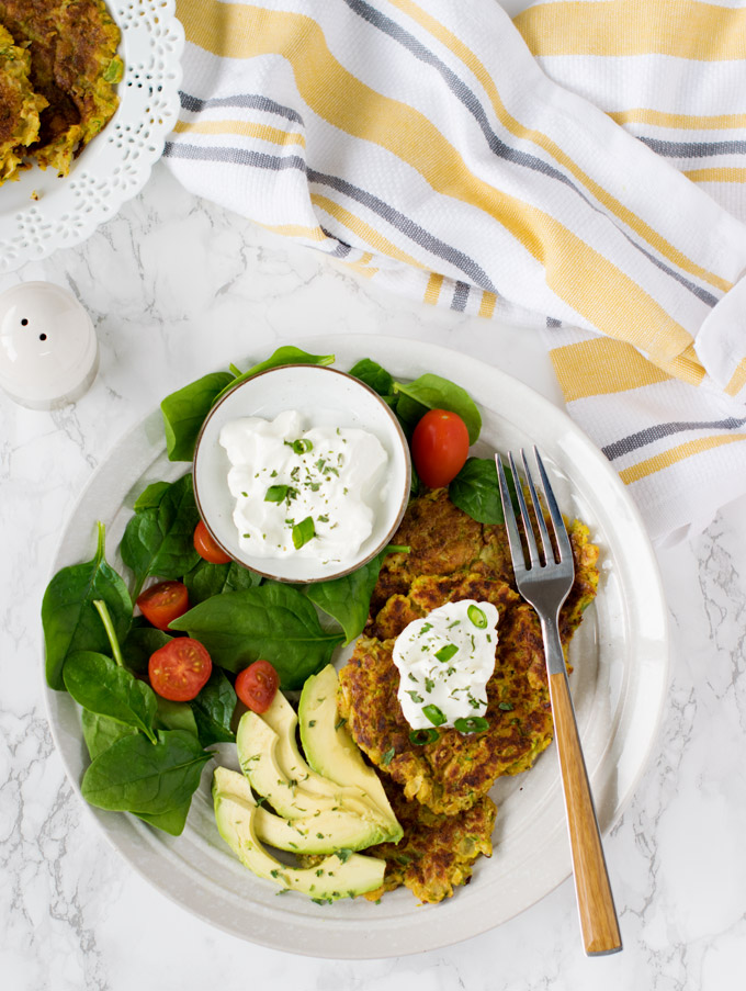 smashed chickpeas zucchini fritters recipe
