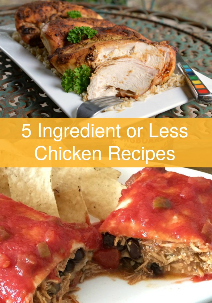 Why stress over busy weeknight meals when you can make one of these easy 5-Ingredient Chicken Recipes with basic staples you probably have on hand. These pantry-friendly meals are full of flavor and easy to make.