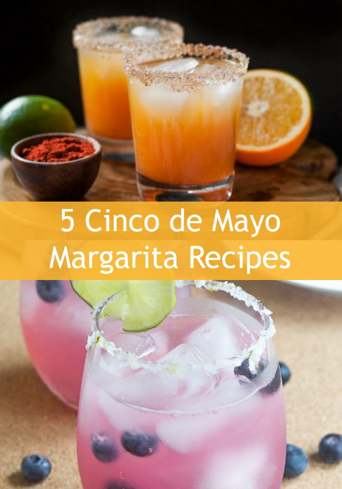 Start the fiesta with these 5 Margarita Recipes for Cinco de Mayo. Pair these festive drinks with your favorite chips, dips, and a big bowl of guacamole or salsa.