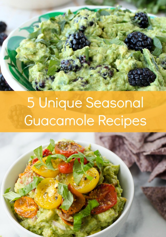 Make the most of avocado season by whipping up one of these five Seasonally Unique Guacamole Recipes full of delicious ingredients like pineapple, roasted garlic, and even blackberries.