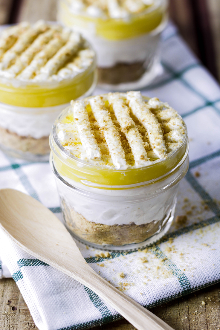 Your family will love to help you prepare these four Mini No-Bake Cheesecake Jars. Delightful single-serve cheesecakes are topped with a variety of delicious, homemade fruity concoctions.