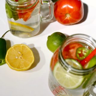 Sip on this Spicy Bloody Mary Infused Water with the bold flavors of tomatoes, lemons, limes, and the distinct kick of jalapeño peppers. You get all the taste of your favorite brunch cocktail in a refreshing, non-alcoholic drink with health benefits.