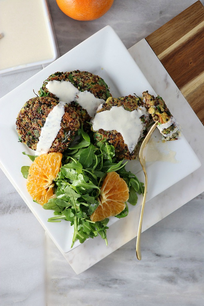 Mix sweet and savory for a brilliant taste sensation when you make these healthy Quinoa Kale Fritters with Citrus Tahini. Perfect for lunch, dinner, or upcoming spring gatherings, this is one recipe you need to keep in your arsenal!