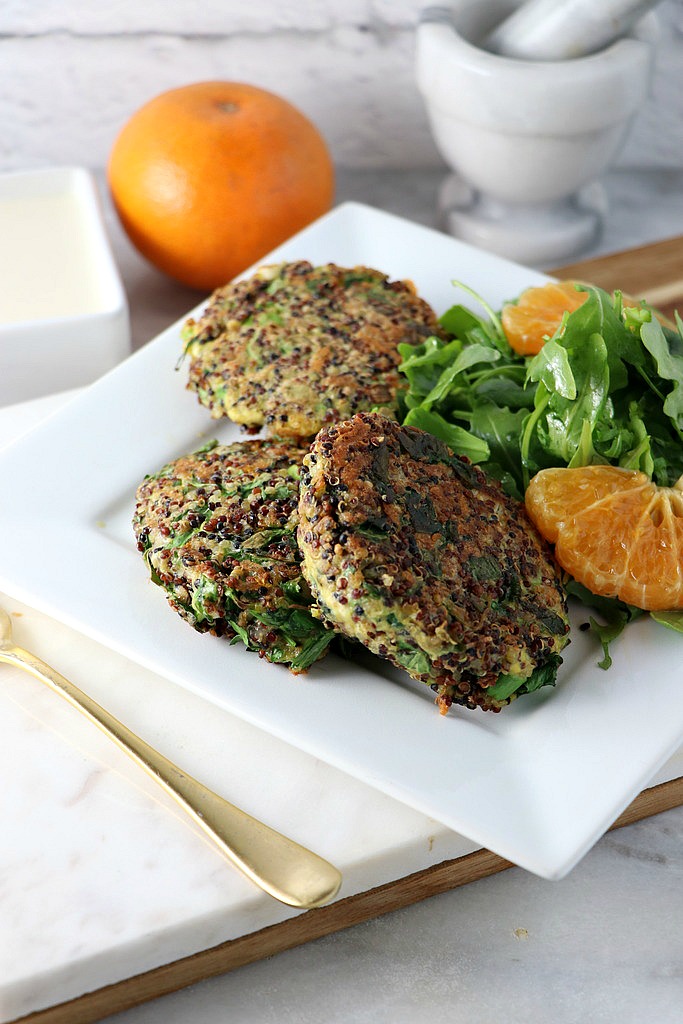 Mix sweet and savory for a brilliant taste sensation when you make these healthy Quinoa Kale Fritters with Citrus Tahini. Perfect for lunch, dinner, or upcoming spring gatherings, this is one recipe you need to keep in your arsenal!