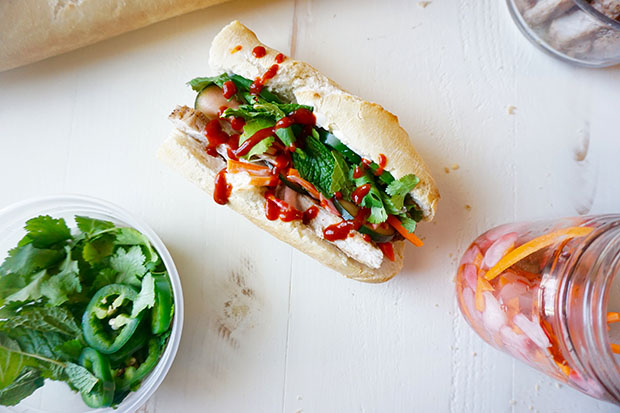 Vietnamese Bánh Mì Sandwich