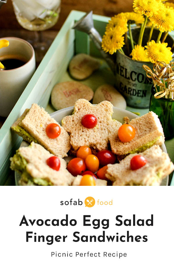 Ditch the mayo when you make this healthier classic Avocado Egg Salad using everyone’s favorite fruit. These finger sandwiches are the perfect party appetizer, or you can make a bigger sandwich for a deli-style meal at home!